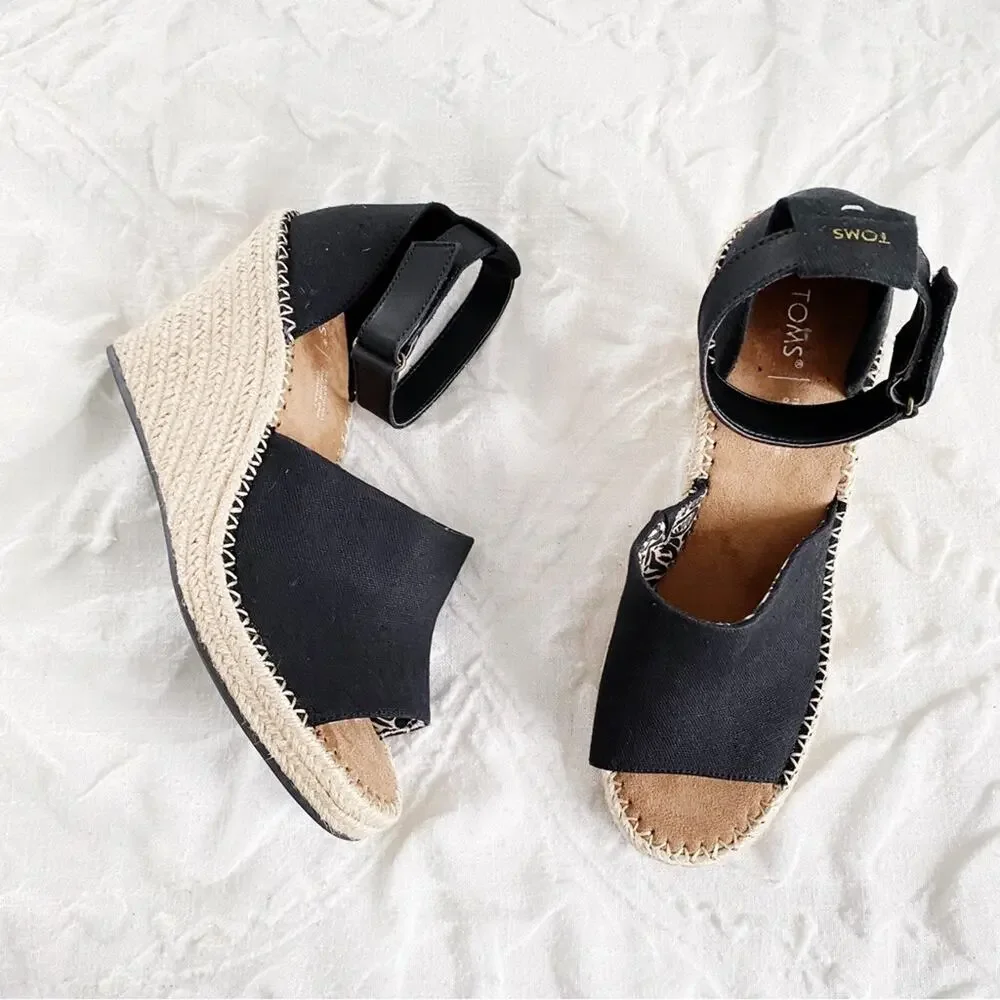 TOMS Marisol Espadrille Wedge Sandal Size 11